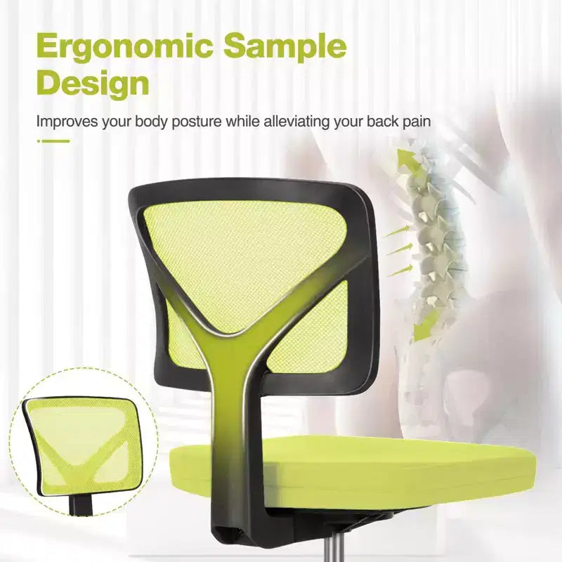 Chaise de bureau moderne à dossier bas en maille, avec roulettes, fauteuil de travail pivotant et réglable pour bureau, bureau à domicile, coiffeuse