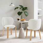 Jolie chaise de coiffeuse avec dossier en forme de cœur, tabouret de maquillage moderne en tissu Teddy pour coiffeuse, bureau, chambre, salle à manger et salon