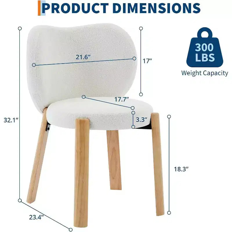 Jolie chaise de coiffeuse avec dossier en forme de cœur, tabouret de maquillage moderne en tissu Teddy pour coiffeuse, bureau, chambre, salle à manger et salon