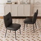 Chaise de salle à manger moderne en cuir microfibre de 19,29 po