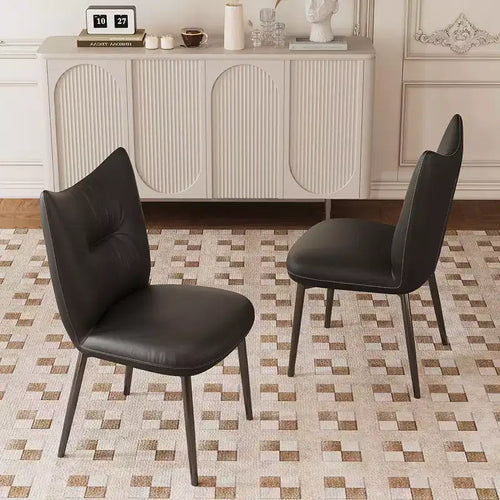 19.29 in. Modern Microfiber Leather Dining Chair