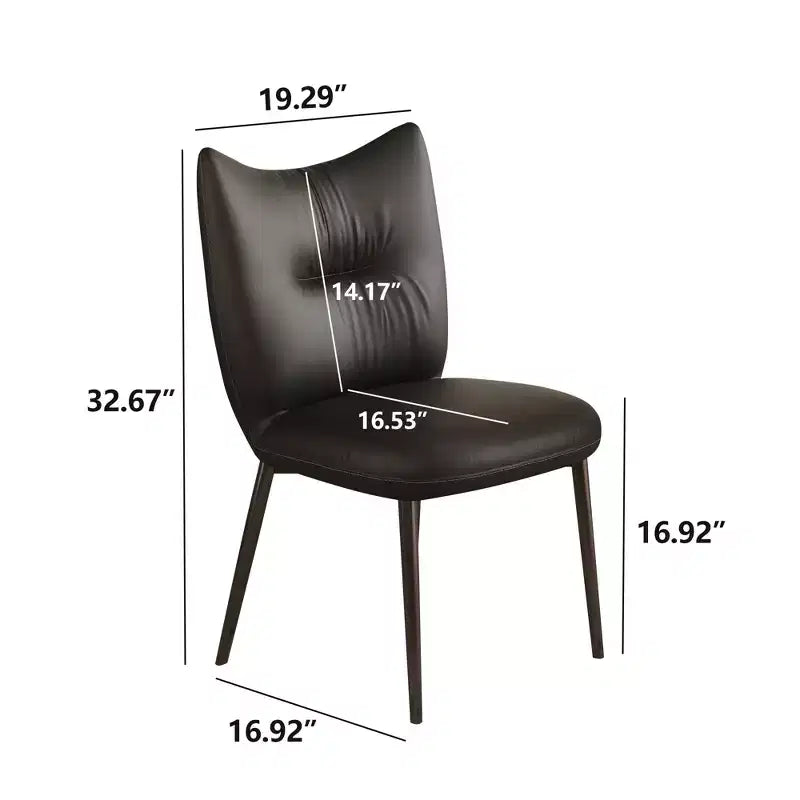 19.29 in. Modern Microfiber Leather Dining Chair