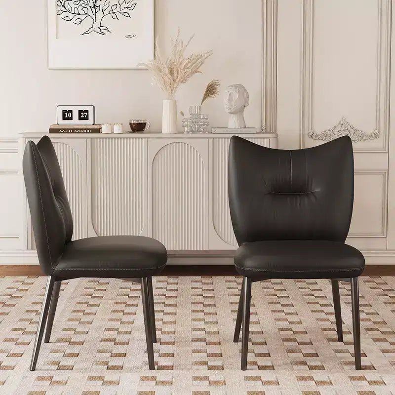 19.29 in. Modern Microfiber Leather Dining Chair