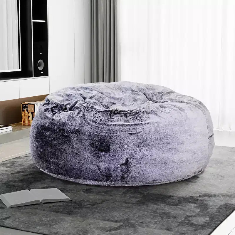 Pouf en mousse de fausse fourrure de 1,5 m