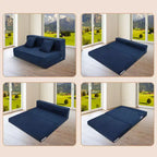 Canapé-lit pliable avec oreiller, matelas de canapé pliant convertible