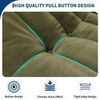 Canapé en tissu bouclette de 69 pouces, pouf double pour deux personnes avec assise profonde, canapés rembourrés pour salon, chambre à coucher, appartement