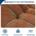 Canapé en tissu bouclette de 69 pouces, pouf double pour deux personnes avec assise profonde, canapés rembourrés pour salon, chambre à coucher, appartement