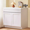 Meuble bas Shaker, Meuble bas sous évier non assemblé de 36 pouces, Meuble de 36 L x 24 P x 34,5 H prêt à assembler, Blanc