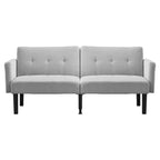 Canapé-lit double, canapé inclinable réglable sur 3 positions, conception surélevée pour un nettoyage facile, canapé pliant moderne pour salon, appartement, bureau