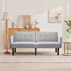 Canapé-lit double, canapé inclinable réglable sur 3 positions, conception surélevée pour un nettoyage facile, canapé pliant moderne pour salon, appartement, bureau