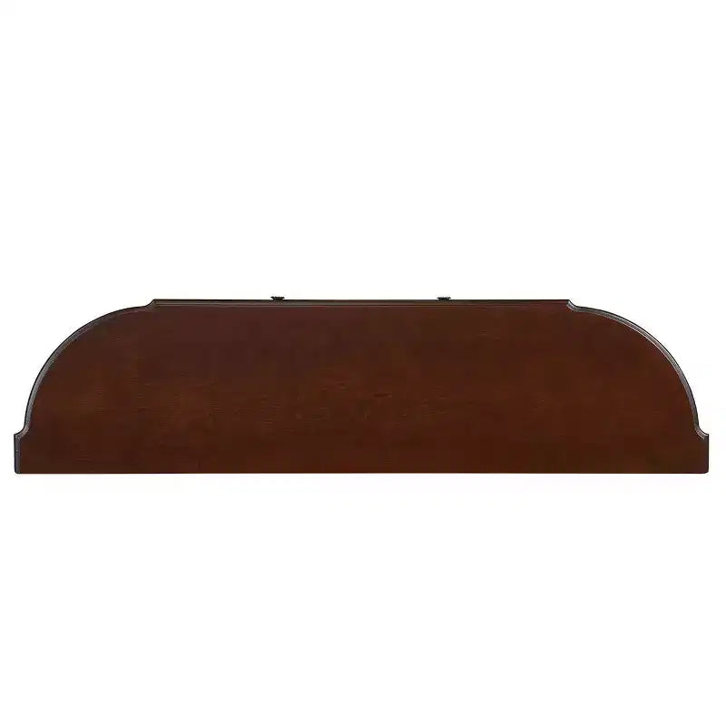 Table console incurvée rétro en bois de 52 po avec étagère ouverte et 2 tiroirs pour le salon et le couloir, cerisier