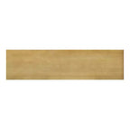 Console minimaliste en bois avec pieds géométriques, Table d'entrée en bois de style ferme pour le salon et l'entrée