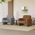 Fauteuil d'appoint moderne, Fauteuil de salon à ossature bois, Fauteuil de lecture confortable pour Salon, Chambre à coucher, Appartement, Coin
