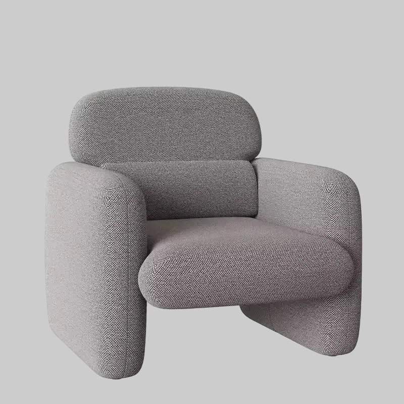 Modern Accent Chair, Wood Frame Sofa Chair, Comfortable Reading Armchair for Living Room, Bedroom, Apartment, Corner