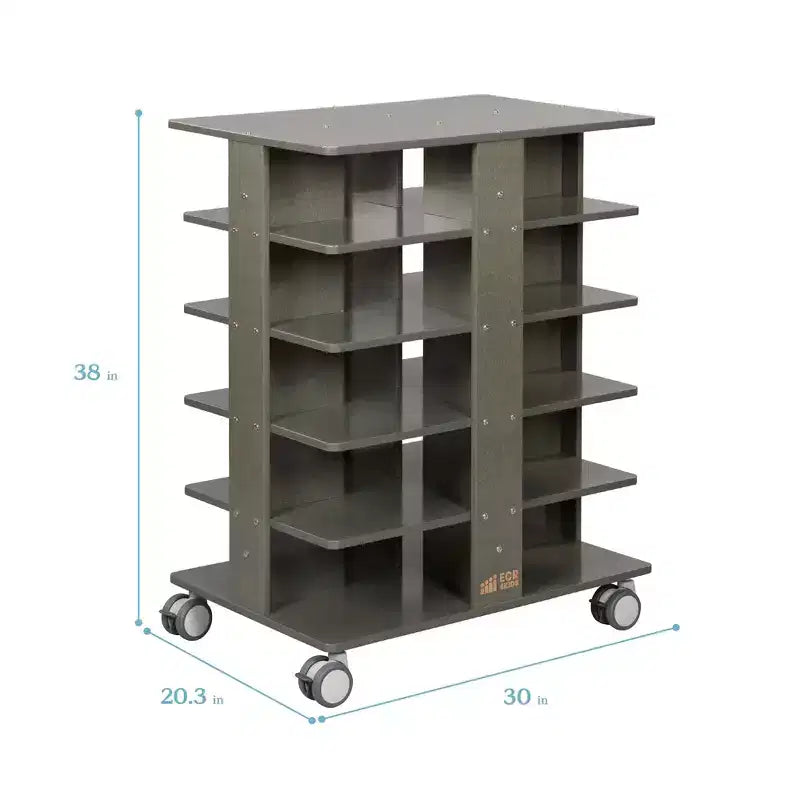 Tour de rangement mobile à 20 compartiments et 20 bacs de rangement, 5x4, Mobilier pour enfants