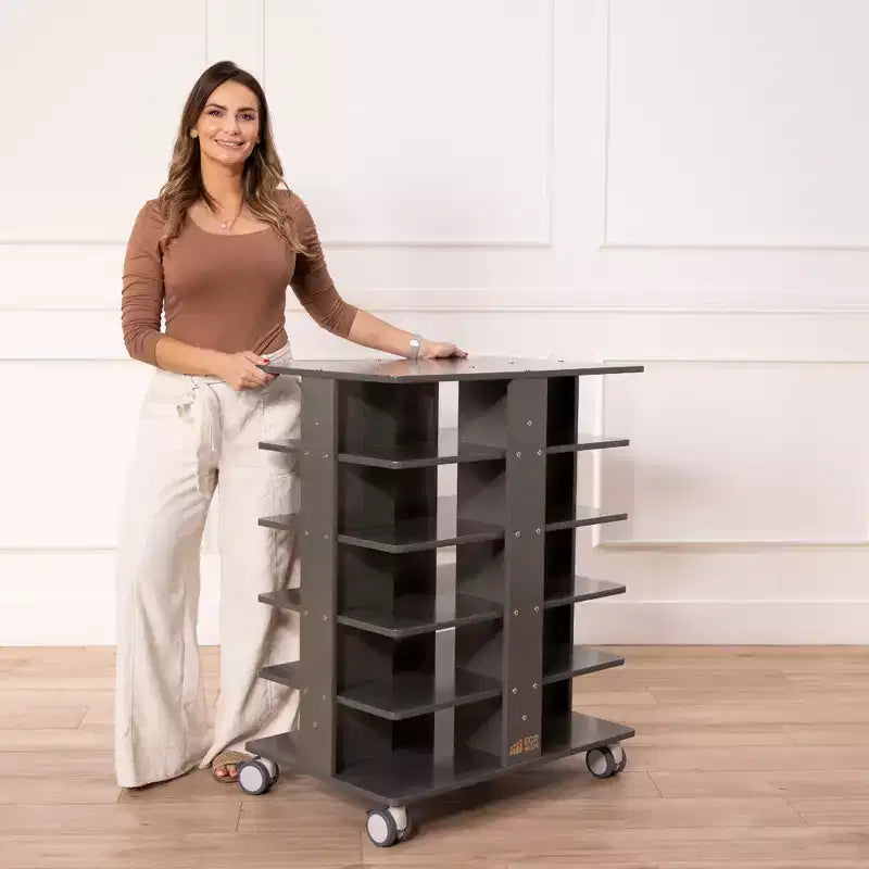 Tour de rangement mobile à 20 compartiments et 20 bacs de rangement, 5x4, Mobilier pour enfants