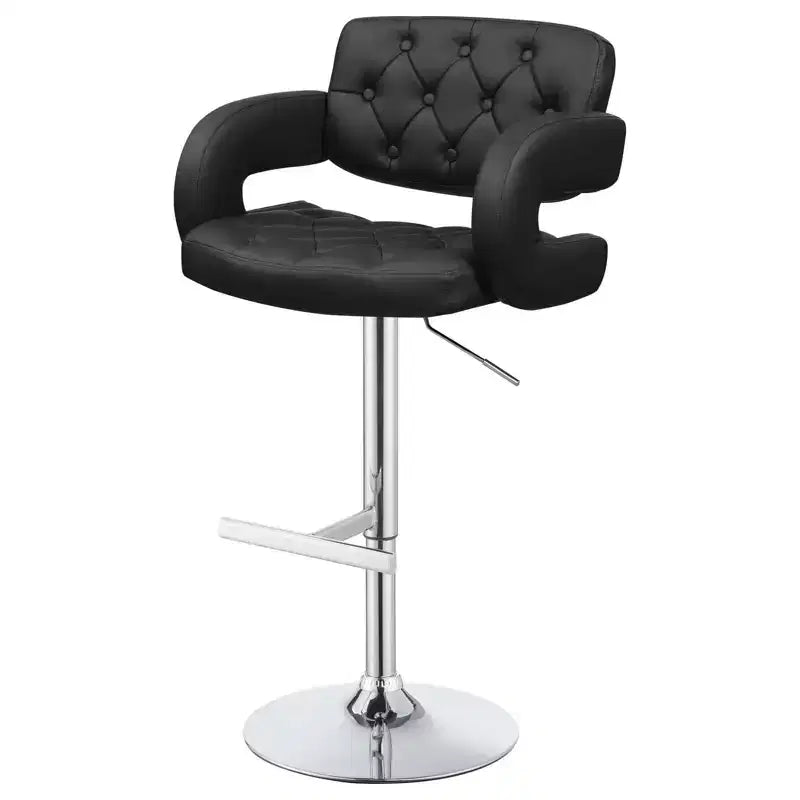 Tabourets de bar réglables en hauteur, tabourets de comptoir pivotants à 360°, tabourets de bar rembourrés avec base chromée pour cuisine et salle à manger