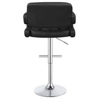 Tabourets de bar réglables en hauteur, tabourets de comptoir pivotants à 360°, tabourets de bar rembourrés avec base chromée pour cuisine et salle à manger