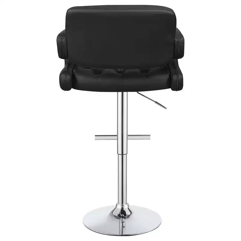 Tabourets de bar réglables en hauteur, tabourets de comptoir pivotants à 360°, tabourets de bar rembourrés avec base chromée pour cuisine et salle à manger
