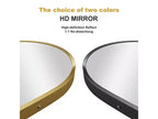 Miroir en pied arqué, avec bord fin en alliage d'aluminium, doré, de 60 x 170 cm avec support pour la décoration murale du salon et de la chambre.