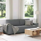 Canapé 3 places Noir 70,9 Tissu