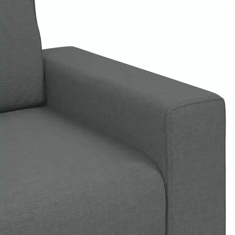 Canapé 3 places Noir 70,9 Tissu