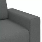 Canapé 3 places Noir 70,9 Tissu