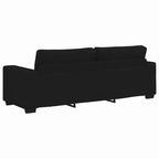 Canapé 3 places Noir 70,9 Tissu