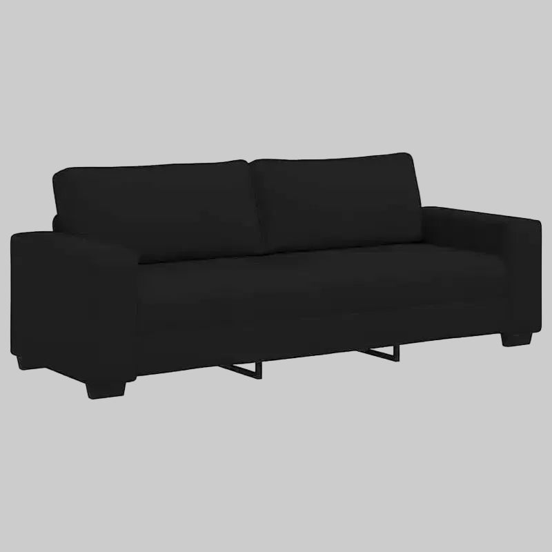 vidaXL 3-Seater Sofa Black 70.9 Fabric