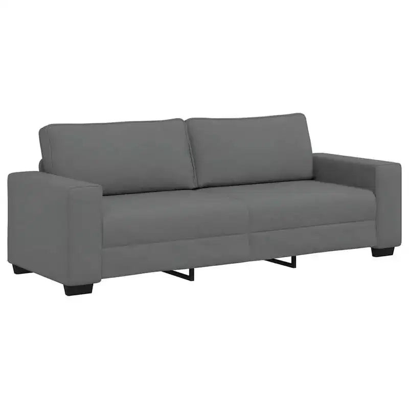 Canapé 3 places Noir 70,9 Tissu
