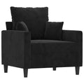 vidaXL Sofa Chair Black 23.6 Velvet