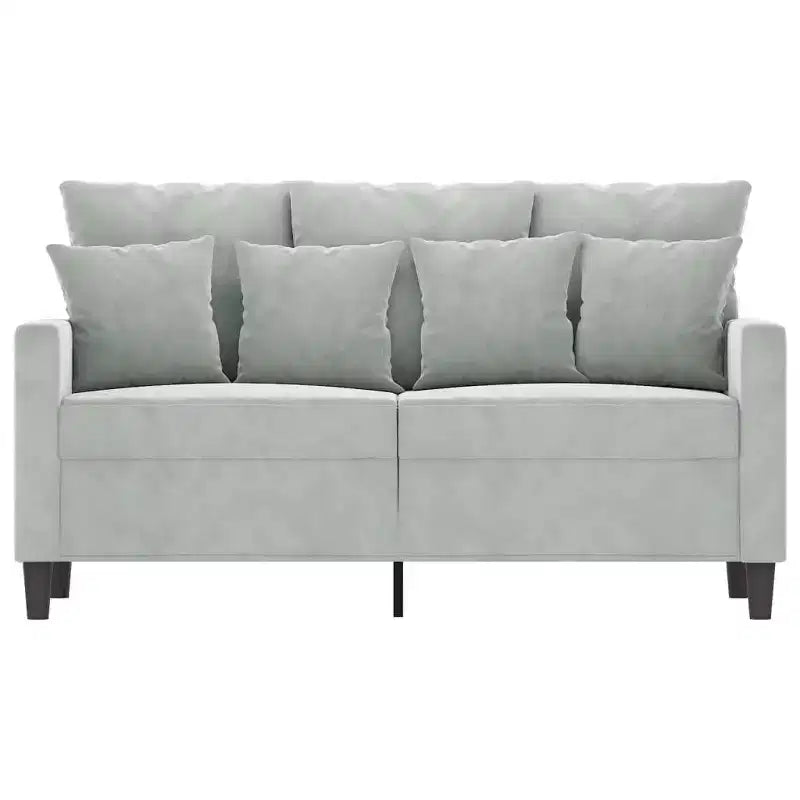 2 - Seater Sofa Light Gray 47.2 Velvet