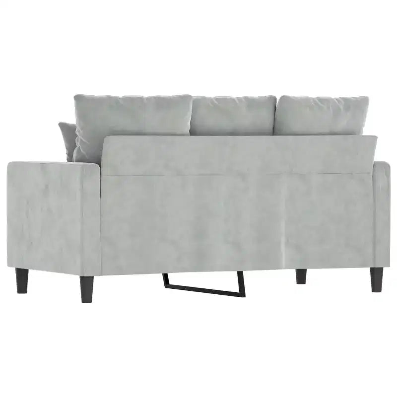 Canapé 2 places Gris clair 47,2 Velours