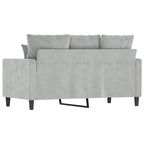 Canapé 2 places Gris clair 47,2 Velours