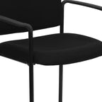 Chaise de réception latérale empilable en acier avec accoudoirs, modèle Confort