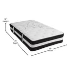 Matelas en mousse et ressorts ensachés de 30 cm, Matelas en boîte