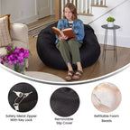 Pouf géant pour enfants et adultes