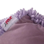 Pouf cube en chenille microfibre moderne